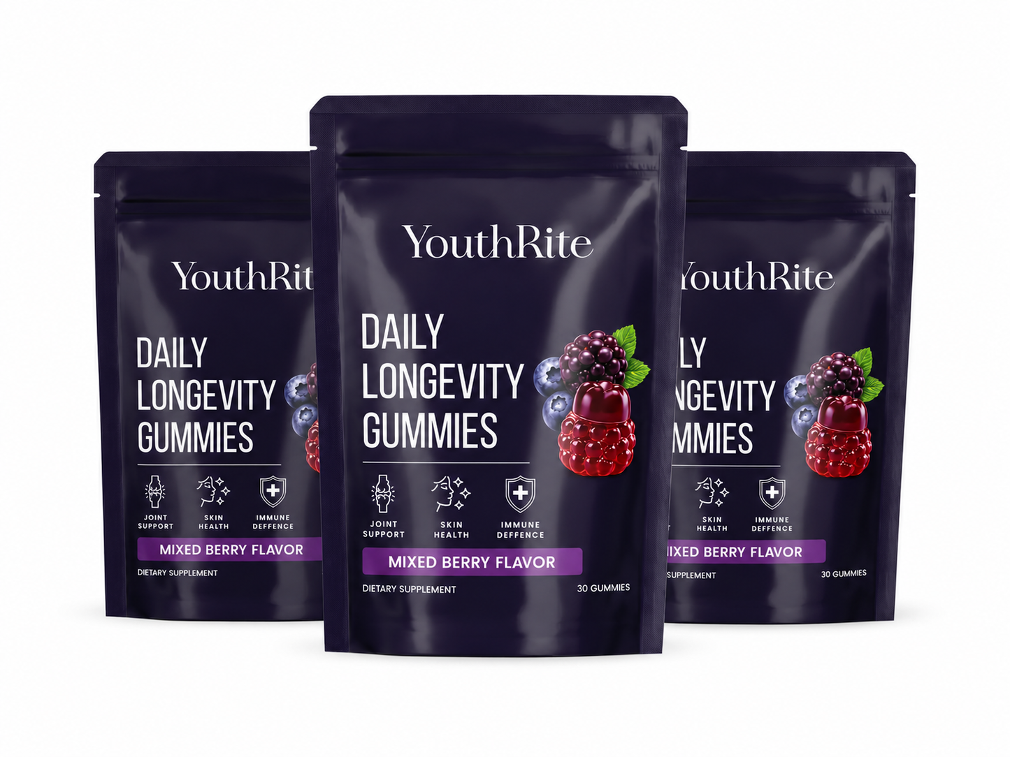 YouthRite Daily Longevity Gummies (90 Gummies)