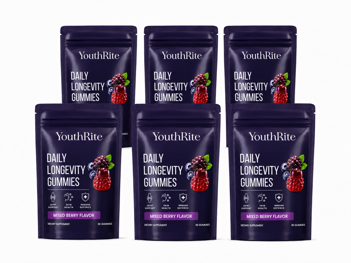 YouthRite Daily Longevity Gummies (180 Gummies)