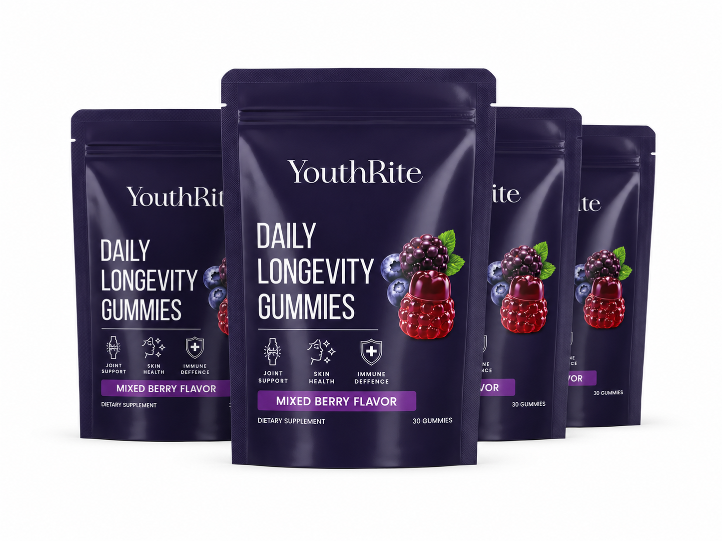 YouthRite Daily Longevity Gummies (120 Gummies)
