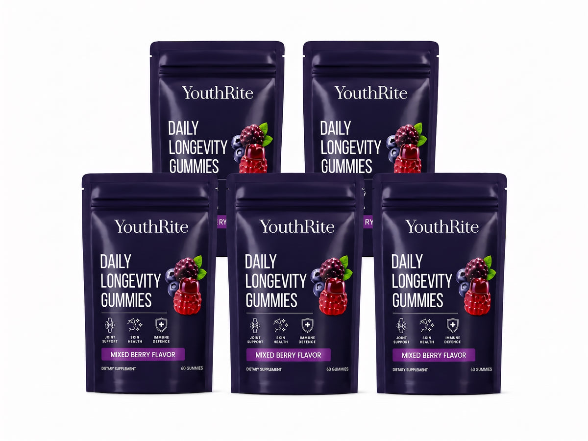YouthRite Daily Longevity Gummies 5 pouch (300 Gummies)