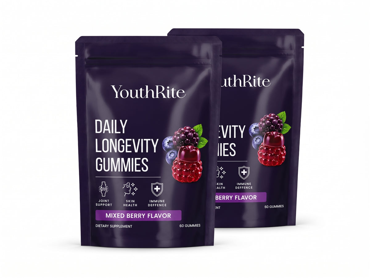 YouthRite Daily Longevity Gummies 2 pouch (120 Gummies)